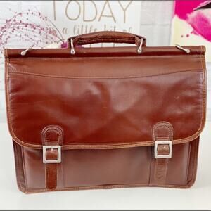 McKlein Vintage Leather Messenger/Laptop Computer Bag